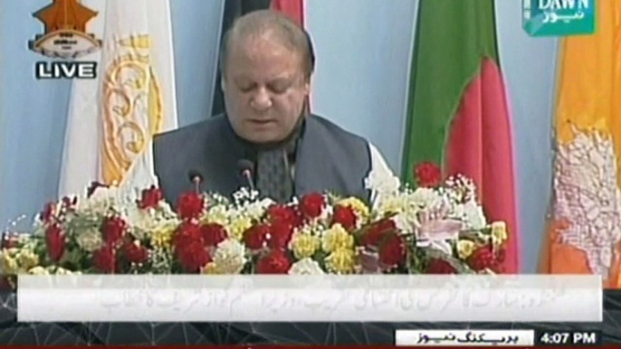 Nawaz Sharif, Narendra Modi shake hands at Saarc