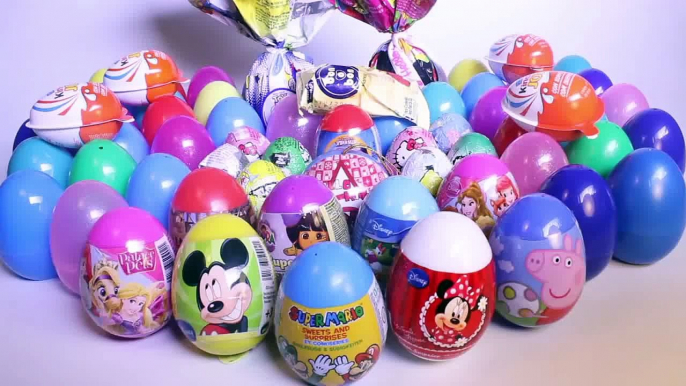 Surprise Eggs Peppa Pig Pocoyo Mickey Mouse Minnie Mouse MLP Play Doh Eggs Huevos Sorpresa