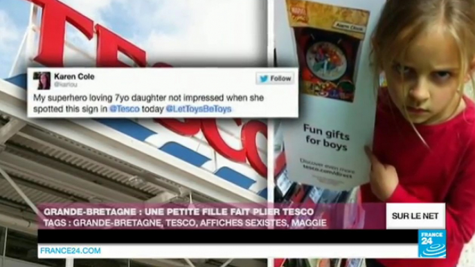 Le jouet, cliché sexiste ? Une petite fille fait plier Tesco pour ses jouets "réservés aux garçons"