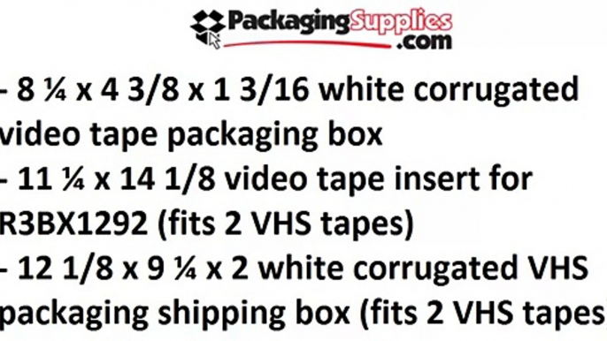 Video Tape Packaging