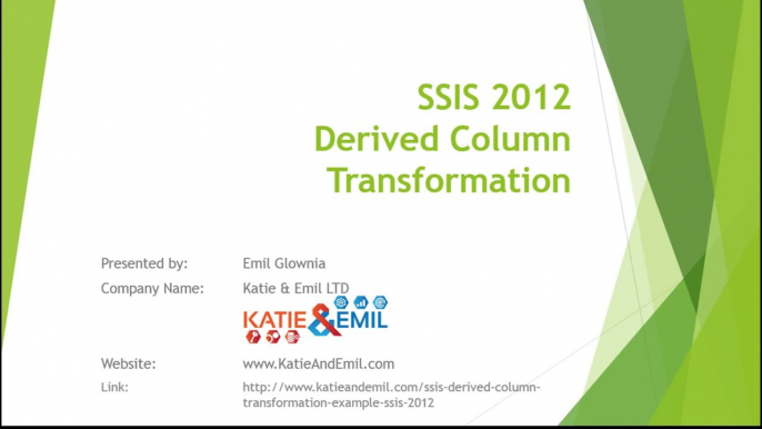 SSIS Derived Column Transformation Tutorial