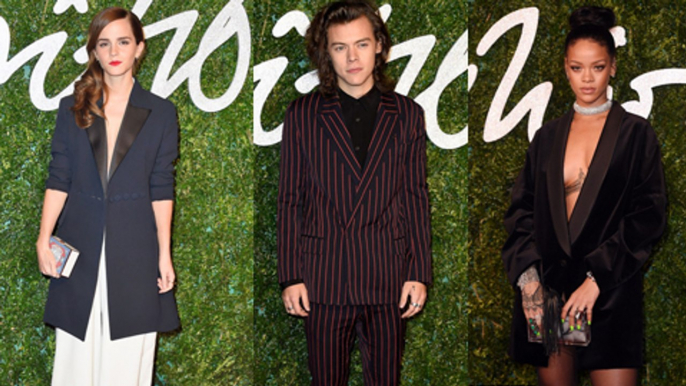 Rihanna, Harry Styles, Emma Watson - British Fashion Awards 2014 | Red Carpet