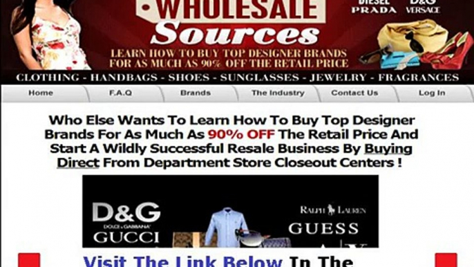 Designer Wholesale Sources Ebook + DISCOUNT + BONUS