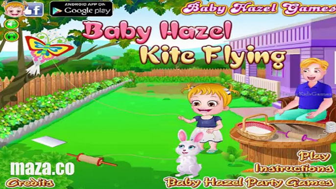 Baby Hazel Learning Kite Flying : Making Kite : Winning Kite Flying Cokpetition