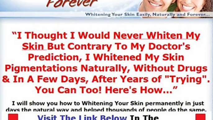 Don't Buy Skin Whitening Forever Skin Whitening Forever Review Bonus   Discount