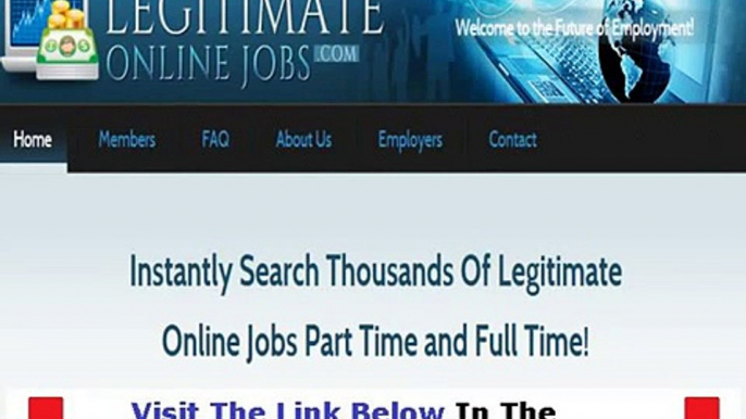 Legitimate Online Jobs Facts Bonus + Discount