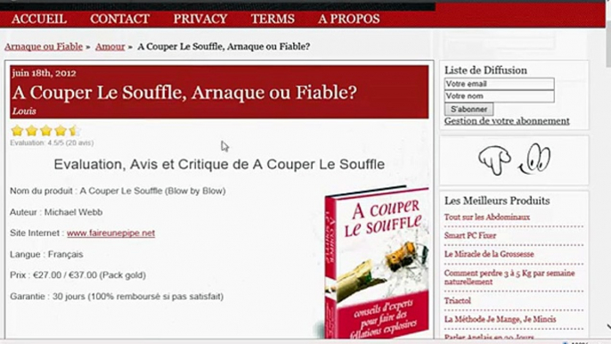 A Couper Le Souffle, Arnaque ou Fiable