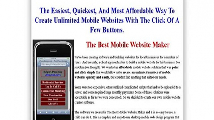 Best Mobile Website Maker