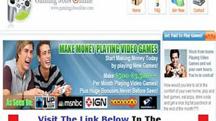 Gaming Jobs Online Honest Review Bonus + Discount