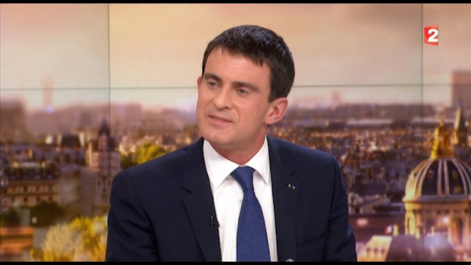 Manuel Valls invité du 20H de France 2, le 7 décembre 2014