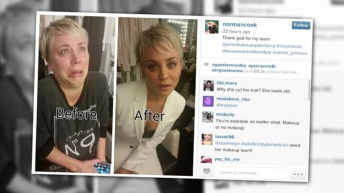 The Big Bang Theory star, Kaley Cuoco, Shares a Hilarious 'Before & After' Snap While Getting Ready