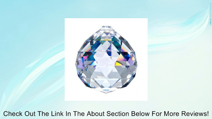 Islandoffer Feng Shui Crystal Ball, Large Faceted Crystal Ball High Quality Crystal 50mm - 2 Inches Review