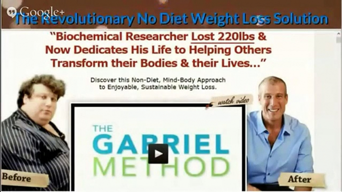 The Gabriel Method - No Dieting Weight Loss utilizing The Gabriel Mind-Body Approach