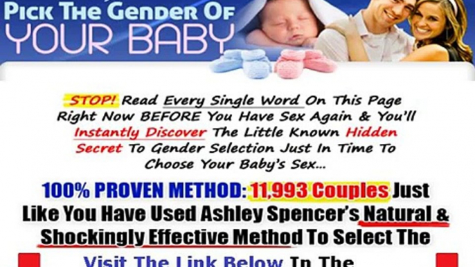 How Can You Pick The Gender Of Your Baby + DISCOUNT + BONUS