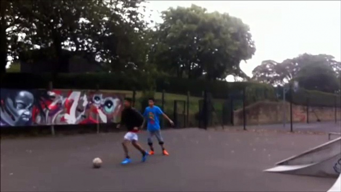 Learn Amazing Football Skills Tutorial - Neymar Skills/Ronaldo/Fake Rabona+Nutmeg