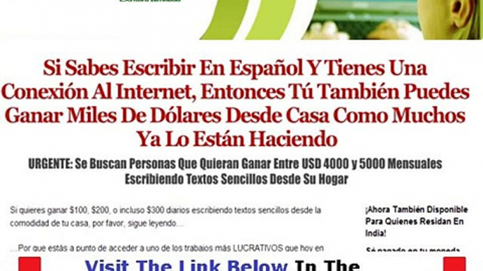 Gana Dinero Escribiendo Articulos En Internet + DISCOUNT + BONUS