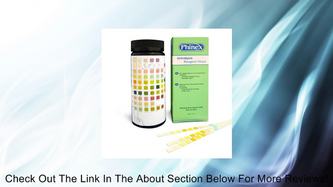 Phinex 10 Parameter (10SG) Urinalysis Reagent Test Strips, 100 Strips/Bottle Review