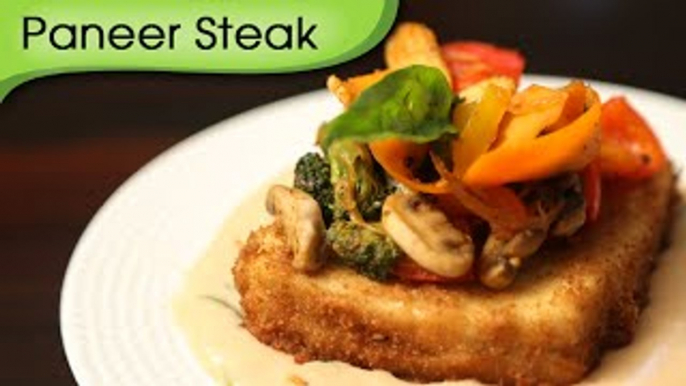 Christmas Special - Paneer Steak - Easy To Cook Veg Maincourse Recipe By Ruchi Bharani