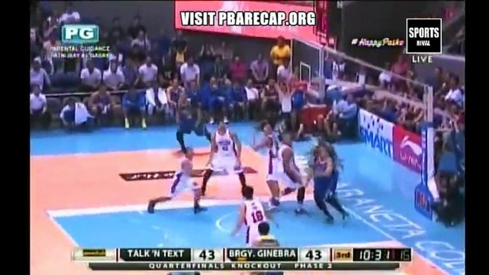 Talk n Text VS Brgy. Ginebra [3rd QUARTER] - December 16, 2014 GAME REPLAY