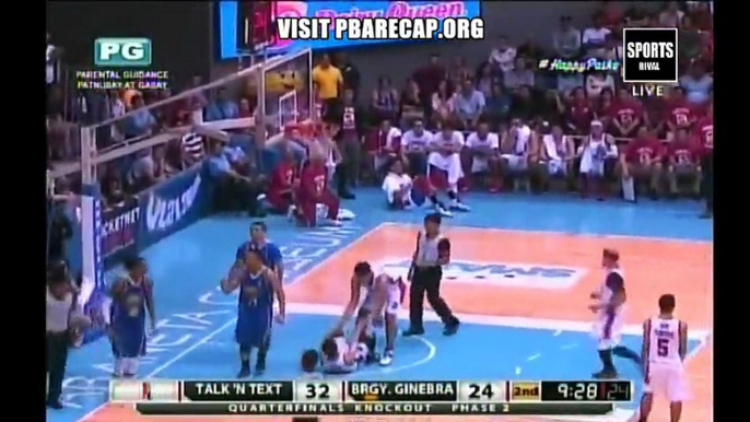 Talk n Text VS Brgy. Ginebra [2nd QUARTER] - December 16, 2014 GAME REPLAY