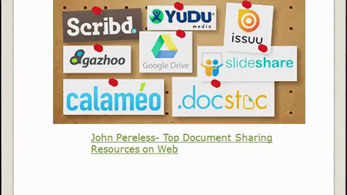 John Pereless- Top Document Sharing Resources on Web