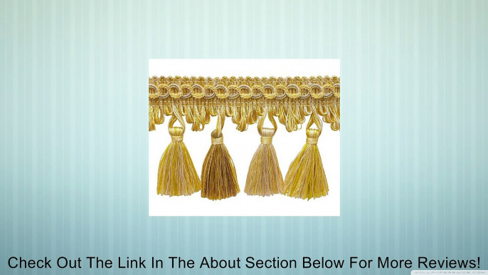 Ivory, Yellow Gold 2 3/4" Imperial II�Tassel Fringe Style# NT2502 Color: WINTER SUN - 4874 (Sold by The Yard) Review