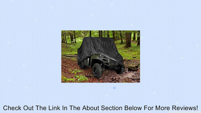 HEAVY DUTY WATERPROOF SUPERIOR UTV SIDE BY SIDE COVER COVERS FITS UP TO 120'L WITH ROLL CAGE BLACK COLOR ATV COVER RHINO, RANGER, MULE, GATOR, PROWLER, RAZOR, YAMAHA, ARCTIC CAT, PROWLER, RANCHER, FOREMAN, FOURTRAX, RECON 4x4 Review