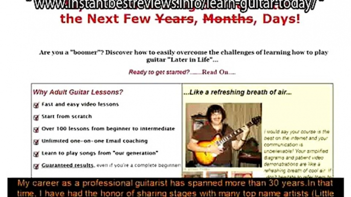 how to learn guitar for beginners lesson 1   Adult Guitar Lessons Fast and easy video lessons