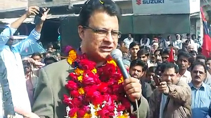 Bedari March- Ayaz Latif Palijo's speech at Tando Muhammad Khan 26Dec 2014