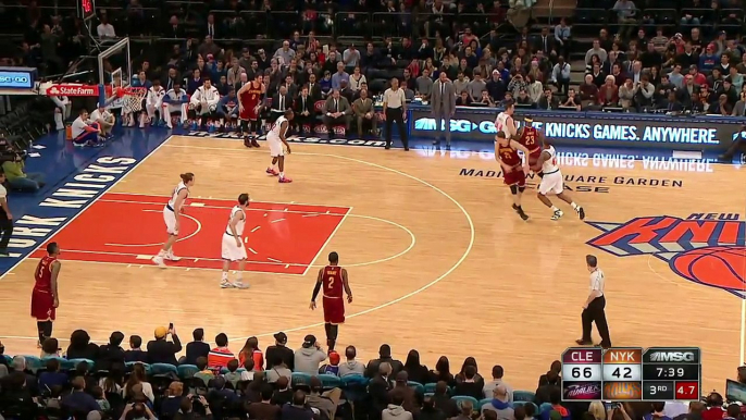 J.R. Smith Triple At The Buzzer - Cavaliers vs Knicks - February 22, 2015 - NBA Season 2014-15