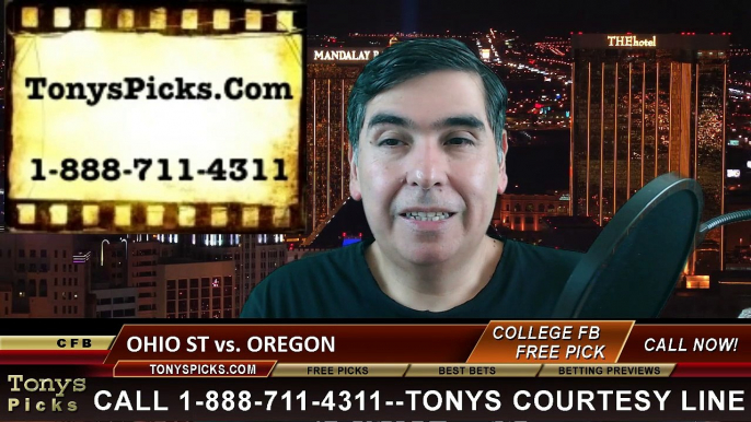 Oregon Ducks vs. Ohio St Buckeyes Free Pick Prediction Championship Game NCAA College Football Odds Preview 1-12-2015