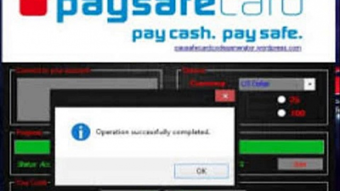 Paysafecard Code Generator v1 0 1 Updated