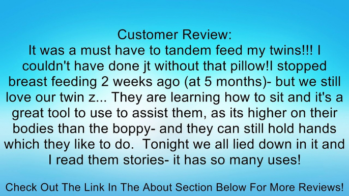 THE TWIN Z PILLOW - PINK COLOR COVER The only 6 in 1 Twin Pillow Breastfeeding, Bottlefeeding, Tummy Time & Support! A MUST HAVE FOR TWINS! - CUDDLE PINK DOTS Review