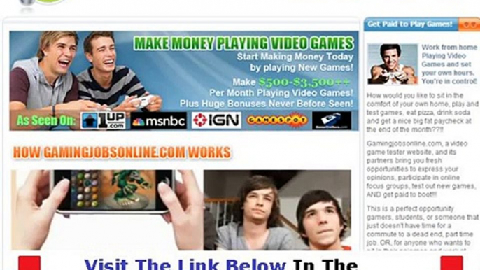 Gaming Jobs Online Review  MUST WATCH BEFORE BUY Bonus + Discount