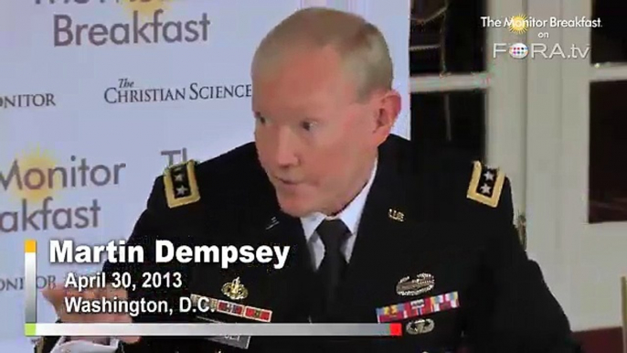 Joint Chiefs Chair Dempsey on Boston Bombings, Chechnya