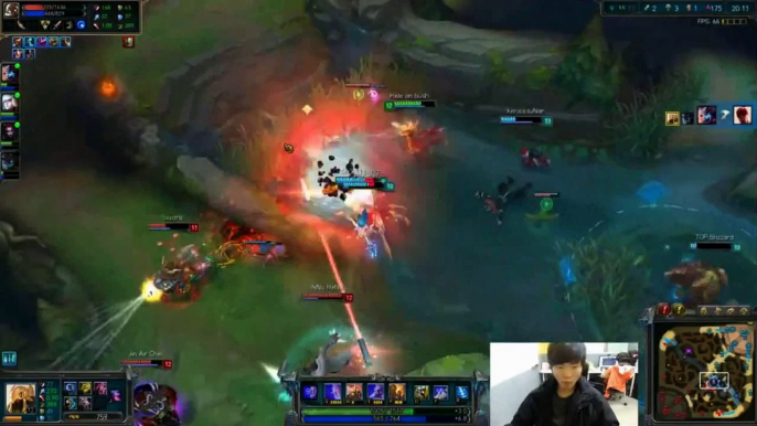 [ LOL 영상 ] Pro Player SKT T1 Faker Azir Best Movement - 페이커 아지르