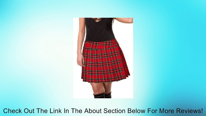 Red Schoolgirl Tartan Plaid Pleated Skirt Junior Long Stewart Review