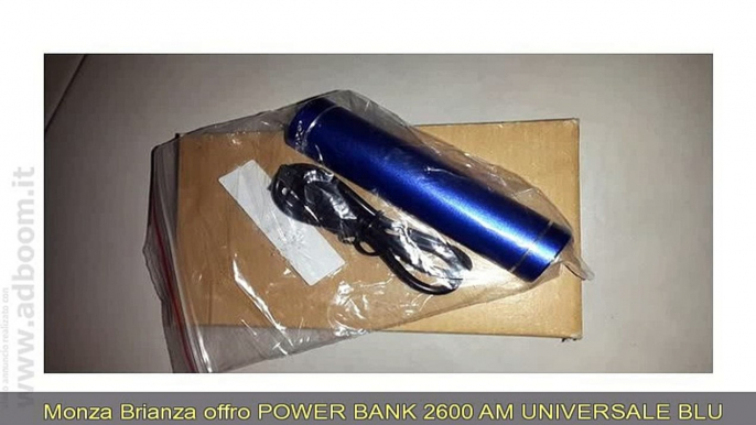 MONZA BRIANZA, CARATE BRIANZA   POWER BANK 2600 AM UNIVERSALE BLU ELETTRICO EURO 22