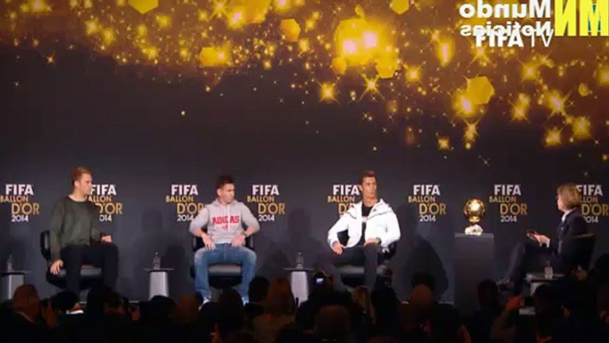 FIFA World Player of the Year Press Conference: Cristiano Ronaldo, Messi and Neuer