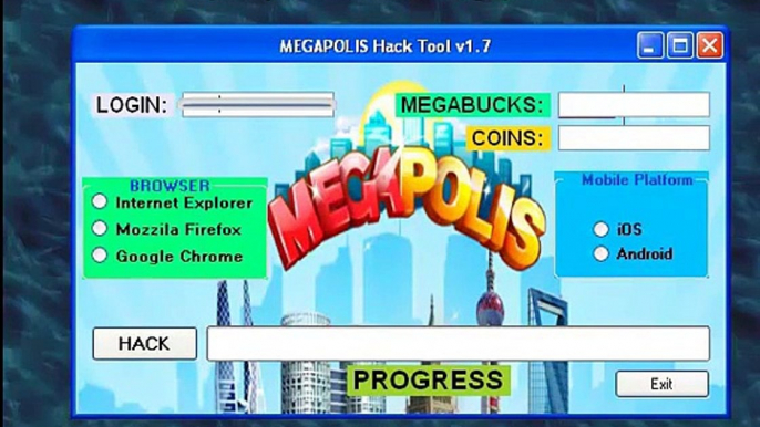 Megapolis Hack Tool _ Cheats _ Pirater for Facebook, iOS - iPhone, iPad, iPod and Android