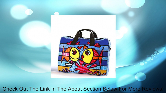 Romero Britto Mirco Fiber Laptop Bag - Fish Review