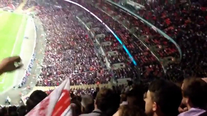 Paper Plane Launched from Top of Stadium Hits Player