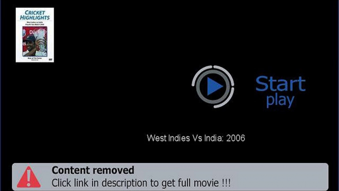 West Indies Vs India: 2006 Movie Download Site