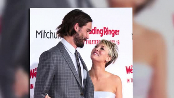 Kaley Cuoco and Ryan Sweeting Pucker Up at The Wedding Ringer World Premiere