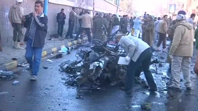 Car bomb kills dozens at a police college in Yemen.