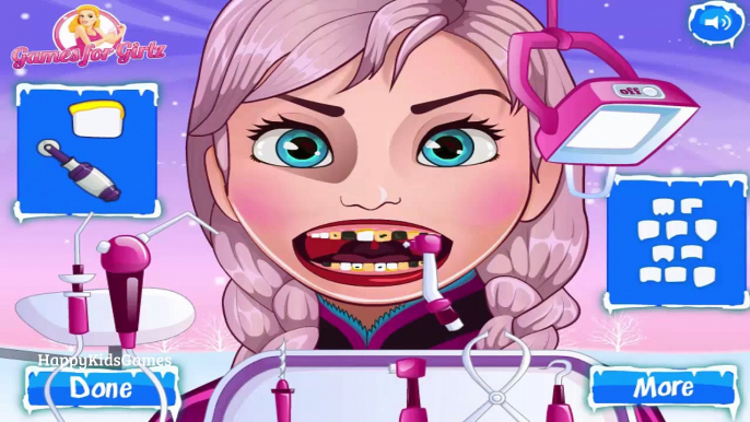 Disney Frozen Games - Frozen Princess Tooth Problems Game - Gameplay Walkthrough