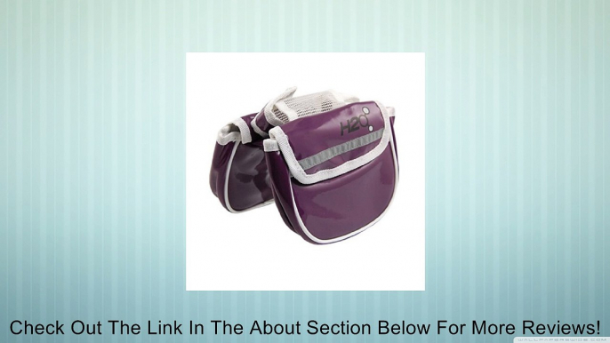 Bicycle Bike Faux Leather Dual Sides Purple Pannier Bag Review