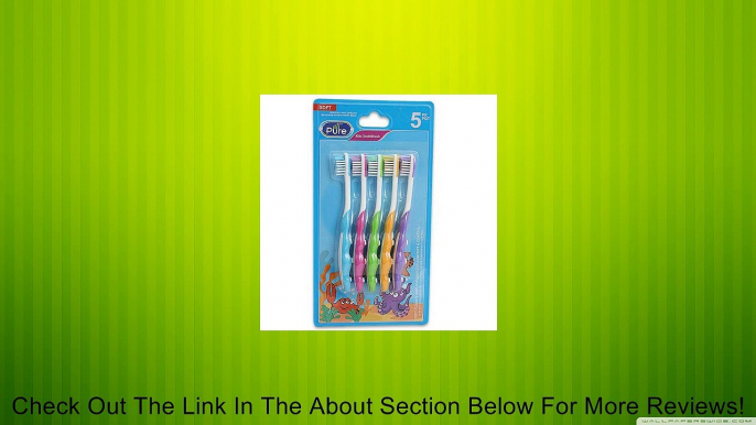 5pk Plastic Soft Kid's Toothbrush Set Review