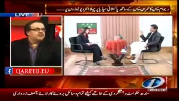 Where Imran Khan Had Given First Interview To Reham, Dr. Shahid Masood Disclosed, Take A look