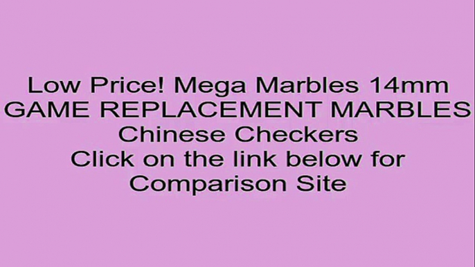 Mega Marbles 14mm GAME REPLACEMENT MARBLES Chinese Checkers Review